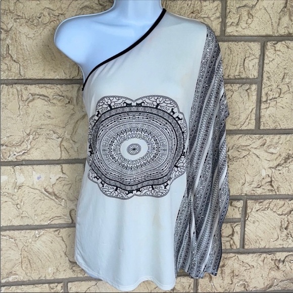 A’Gaci Top Boho off shoulder Sexy Blouse Night out off shoulder Vacation - Picture 1 of 12